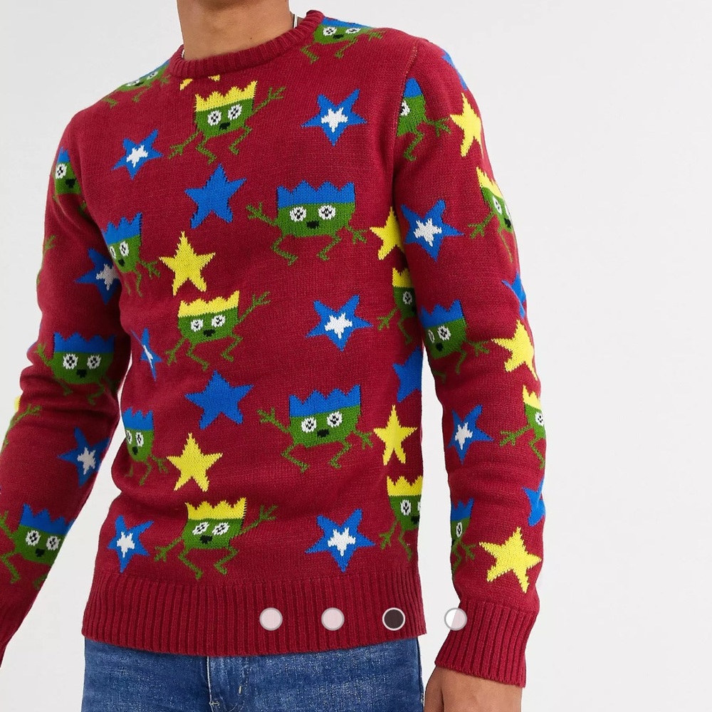Another Influence ASOS Party Sprout Christmas Holiday Sweater